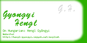 gyongyi hengl business card